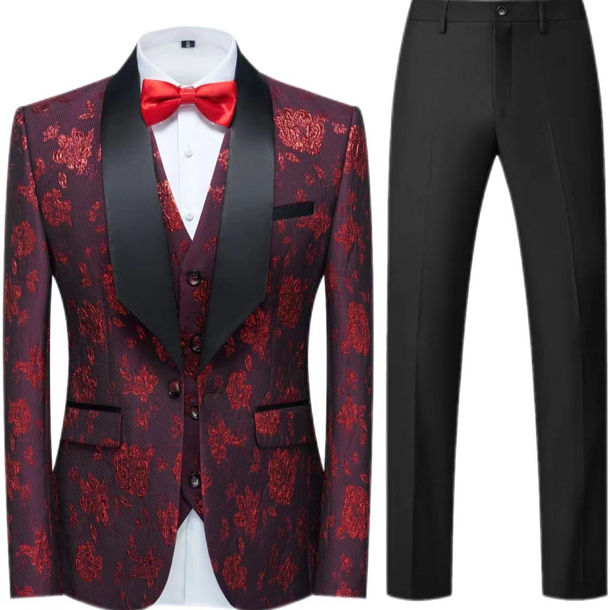 Mens Fashionable Loose Formal Three-piece Suit