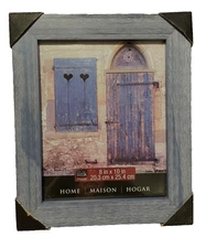 New Home Distressed Blue Frame by Studio Décor – 8×10″ Rustic