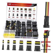 622PCS 1 2 3 4 5 6 Pin Electrical Connector Plug Male 1-6Pin Connector 622Pcs