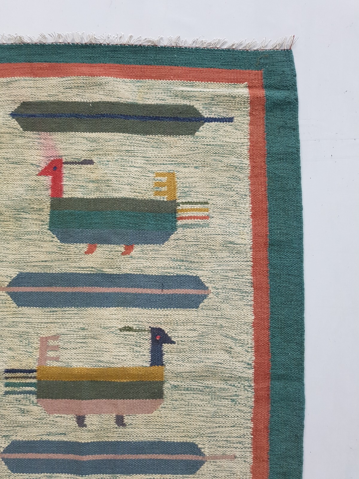 Vintage Handmade Traditional Scandinavian Kilim Floor Rug Carpet 149x85 cm