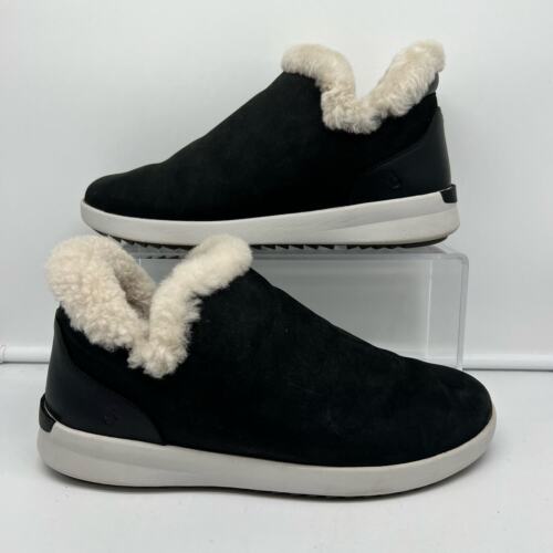 Olukai Shoes Womens 7 Malua Hulu Lined Warm Black Boots Slip On