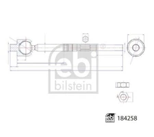 Axial joint, tie rod Febi Bilstein 184258 for Opel