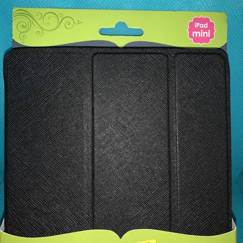 New Elibrium / Claire Bella iPad Mini Case- Style 365 Design Folio BLACK #C2 - Picture 3 of 9