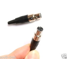 DIY TA4F Female NEW 4 Pin Mini Connector for Shure EV Microphones