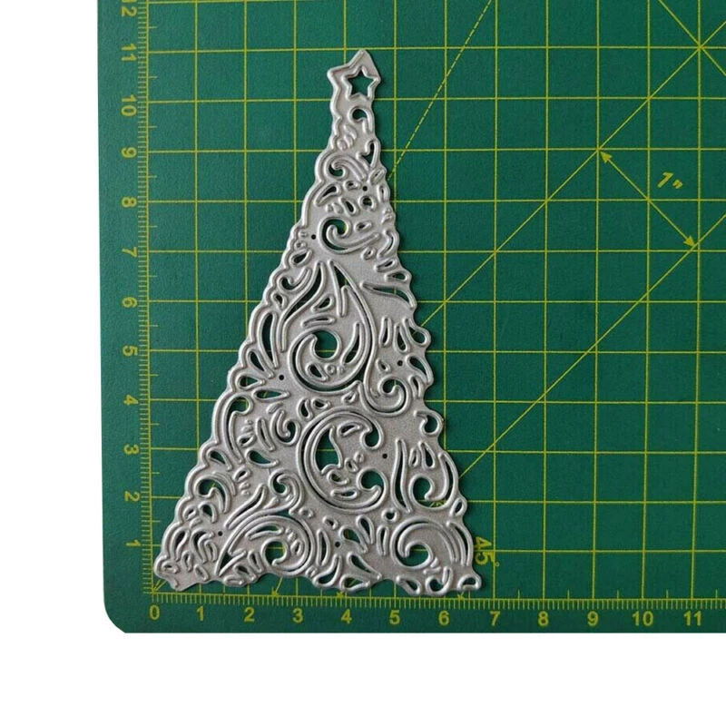 Christmas Tree Edge Cutting Die Scrapbooking Album Embossing Card Making DIY - Image 3 of 4