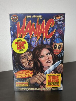 MANIAC No. 2 by Joe Spinell Limited Edition Comic Eibon Sleeve Psycho Fans Only
