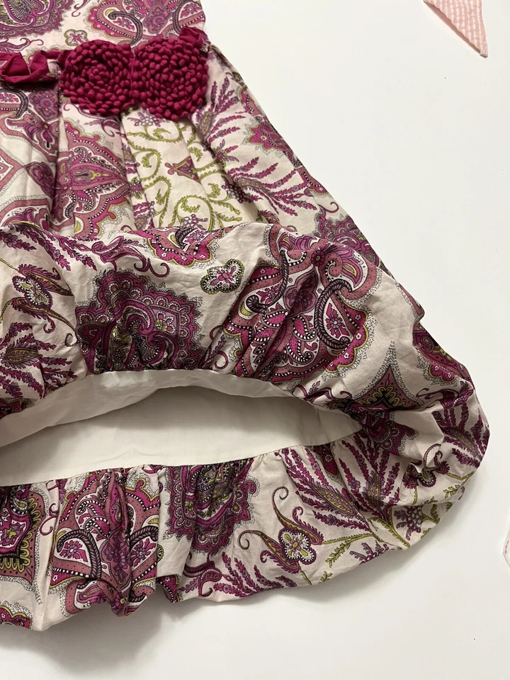 Pili Carrera Puffy Dress Sleeveless Dress Girls Size 5 - Image 3 of 4