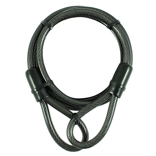 Timco Looped Braided Steel Security Cable Secure Gates Bicycle Bikes 15mmx3m