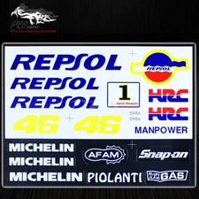 Automotive Racing Logo Decal Sticker Sheet Motorcycle/Sports Bike for Honda CBR