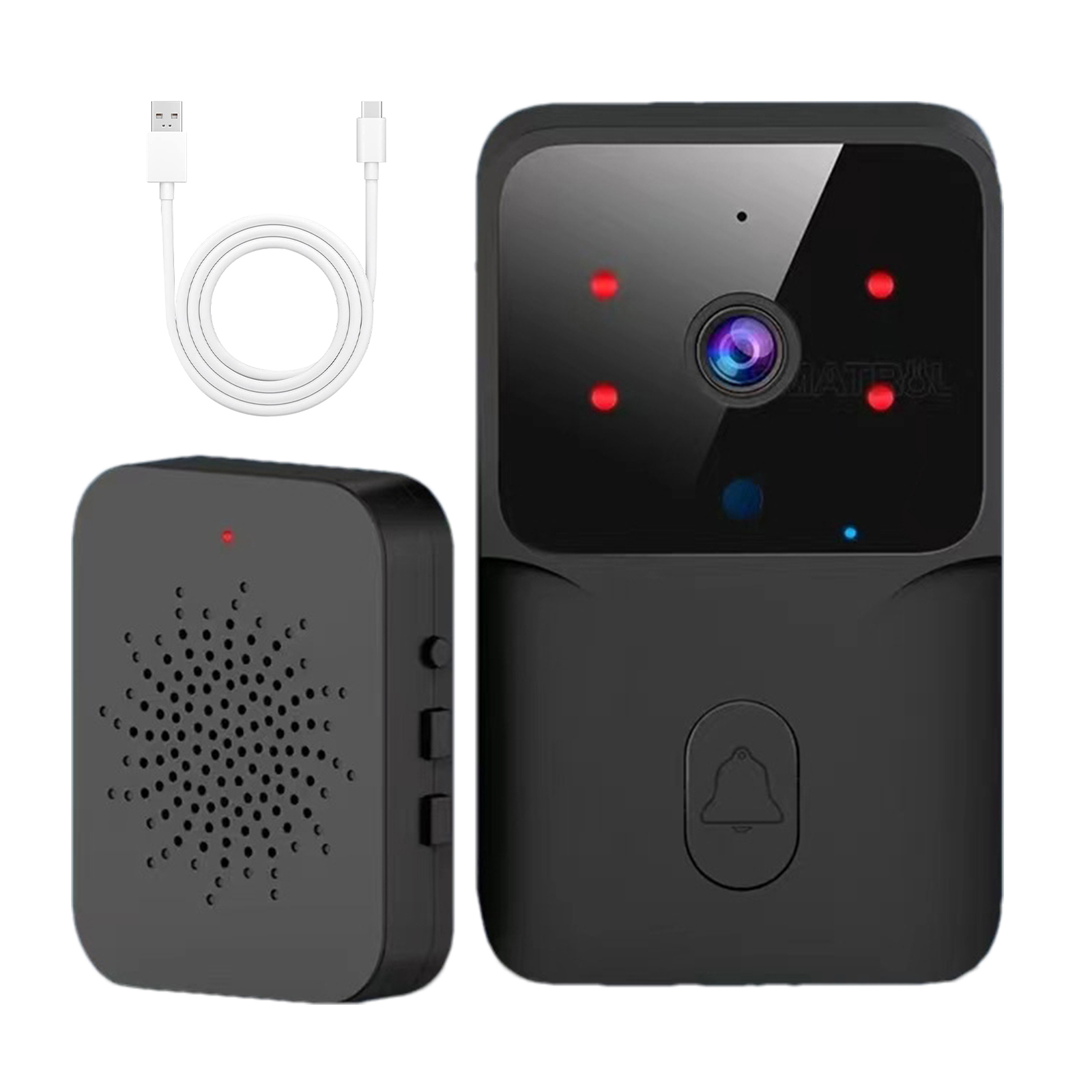 Video Doorbell Camera WIFI Wireless Security Doorbell For Home, Voice Changer-image