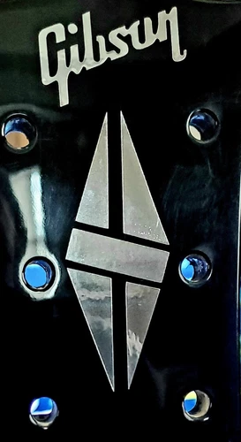 Epiphone To Gibson Headstock Logo CONVERSION KIT, Die-Cut Vinyl Decal, EZ APPLY