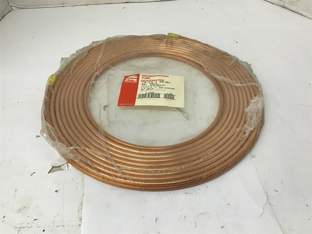 Mueller D-4050 50 ft. Soft Coil Copper Tubing 1/4" OD x .030 Wall