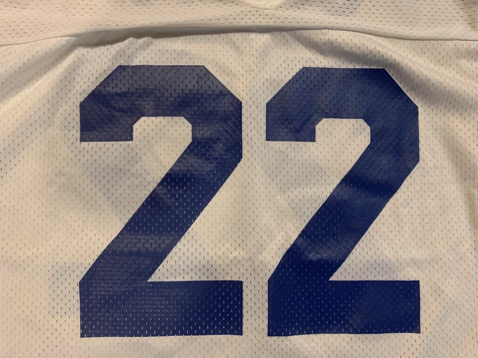 Camiseta deportiva de colección de los 90 Emmitt Smith Dallas Cowboys #22 campeón de la NFL adulto talla 44 L nueva sin etiquetas Foto 3 de 4