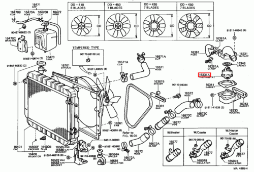 Genuine Toyota LandCruiser 60 45 40 Series FJ 2F 4.2 Petrol Thermostat - Picture 6 of 20