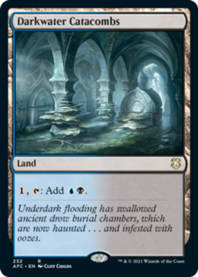 x1 Darkwater Catacombs R MTG Commander Adventures in the Forgotten Realms M/NM, 