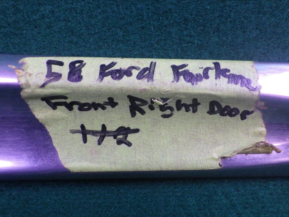 1958 Ford Fairlane передняя дверь отделка из нержавеющей стали - Изображение 2 из 4