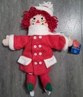 2000 Dakin 85th Birthday Raggedy Ann Skating Winter Christmas Doll NWT