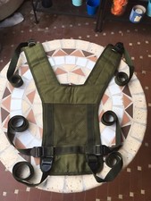 GIBERNE / SUSPENDERS PROTAC VERDE A SEI PUNTI DI AGGANCIO. NUOVO