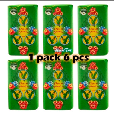 PARROT BOTANICALS SOAP/PARROT SOAP/PARROT BODY WASH SOAP/6 IN 1 PACK/55GRAM