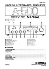 Service Manual Guide For Yamaha A-500