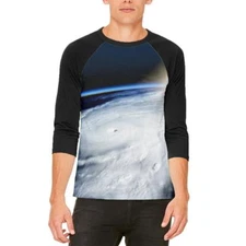 Hurricane at Sunrise Force of Nature Mens Raglan T Shirt