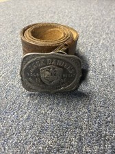 JACK DANIELS 1904 GOLD MEDAL BELT BUCKLE St Louis Mo Exposition Rare With Belt