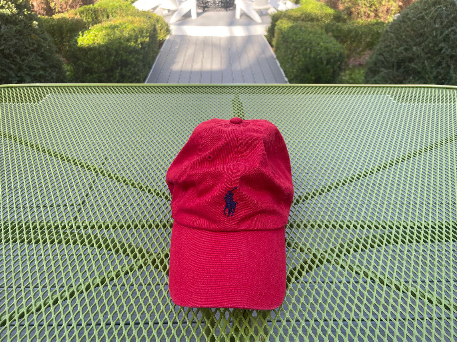 CAPPELLO DA BASEBALL VINTAGE RALPH LAUREN POLO GIOCATORE PONY HORSE LOGO UOMO ROSSO CINTURINO IN PELLE