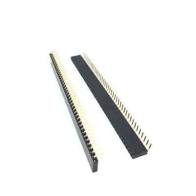 10pcs 1x40 Pin 2.54mm Right Angle Single Row Female Pin Header Connector 