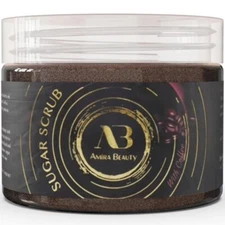 Amira Beauty Exfoliating Coffee Sugar Body Scrub, Cellulite, Stretch Marks, Acne