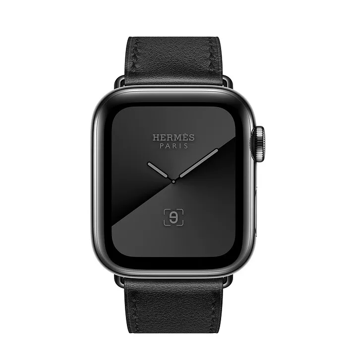 New Apple Watch Hermès Hermes Series 7 45mm Space Black Noir