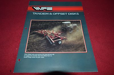 White Tractor Tandem & Offset Disk Harrow Dealer's Brochure DCPA 