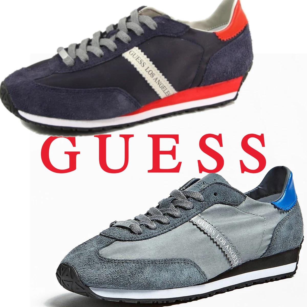 GUESS Brian – Scarpe A Collo Alto Uomo, 95% Cotone 5% Elastan, Lavabili A Freddo