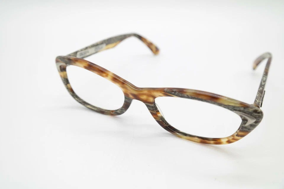 Vintage Chevignon Kelly Braun Silber Oval Brille Brillengestell eyeglasses NOS - Bild 3 von 4