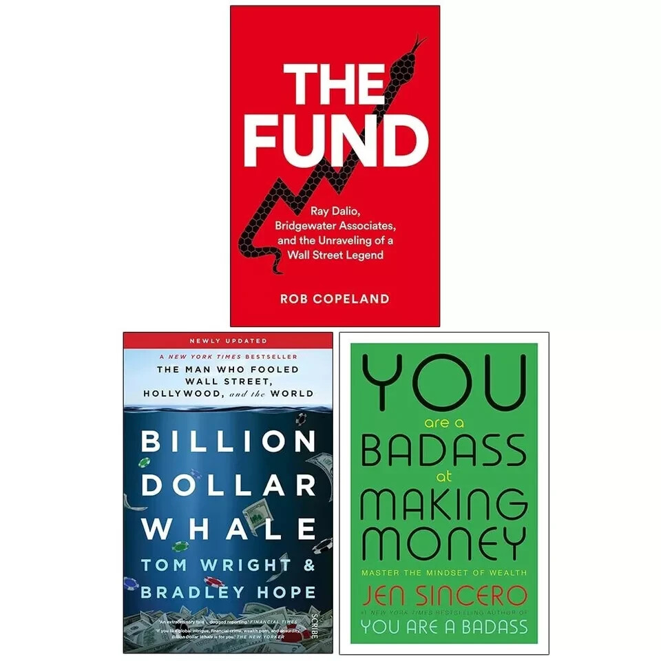 The Fund, Billion Dollar Whale, You Are a Badass at Making Money 3 Books Set