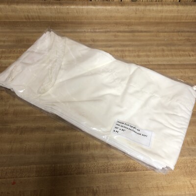 6 Pack WELSPUN Hospitality IHG Queen Pillowcase Soft 20 x 30  White New