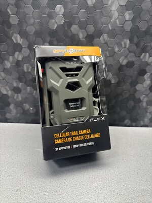 SPYPOINT FLEX CELLULAR TRAIL CAMERA 33MP PHOTOS /1080P VIDEO ( DAMAGED BOX )