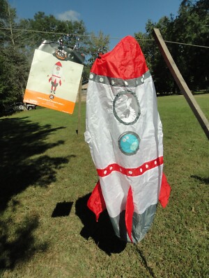NEW Hyde & EEK Kids One Size Fits Most Inflatable Rocket Ship Halloween Costume 