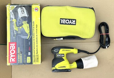 Ryobi S652DG 2 Amp Corded 1/4 Inch Sheet Sander #B20A W/ Bag