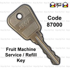FRUIT MACHINE Service / Refill Key Code 87000 Quality Key Fast Post!