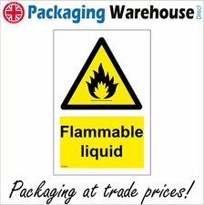 WS681 FLAMMABLE LIQUID SIGN GARAGE FORECOURT FUEL CONTAINERS PETROL STATION LPG