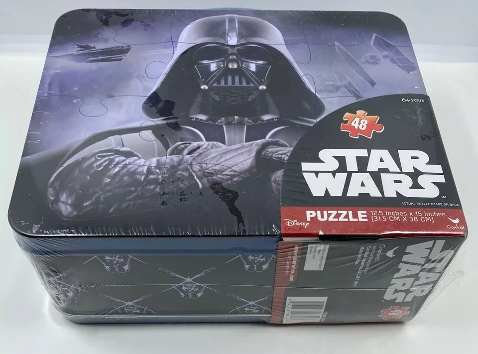 PUZZLE DISNEY STAR WARS DARTH VADAER CAJA DE METAL EN RELIEVE 48 PIEZAS NUEVO Foto 3 de 4