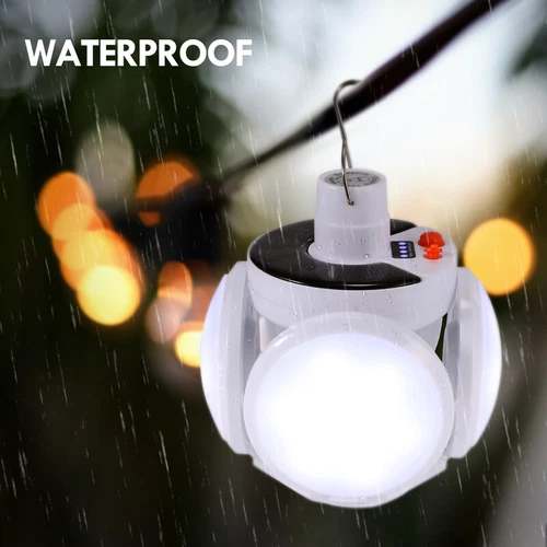 USB Rechargeable LED Outdoor Camping Lamp Portable Solar Power Tent Light Bulb - Picture 6 of 27
