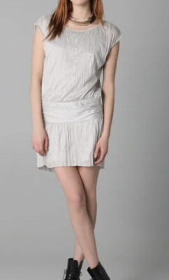 THEORY DENATRIA NWT $335 Fool Moon ICY Crinkle Pullover Dress Tunic  Sz S/P