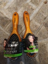 2 Conair Classic Wood Detangle Brush