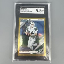 2019 Panini Donruss - Sam Darnold #186 Press Proof Gold /50 SGC 9.5
