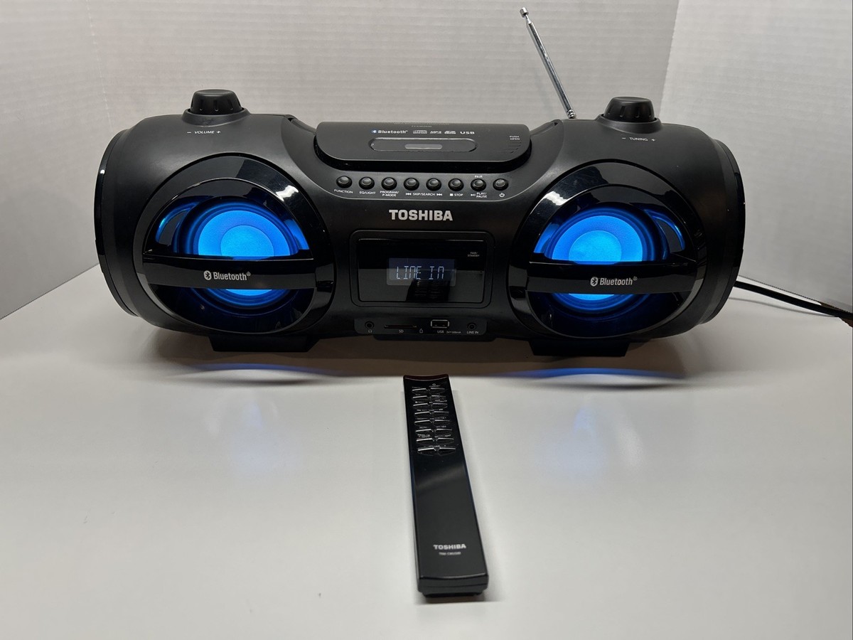 グ*ィ様 TOSHIBA CD/USB/Bluetoothオーディオ機器　　難あ Toshiba TY-CWU500 25W Portable CD Boombox - Black for sale online
