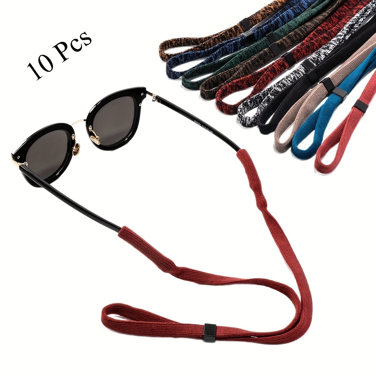 10-Pack Neck Strap Sport Sunglass Eyeglass Read Glasses Cord Lanyard Holder