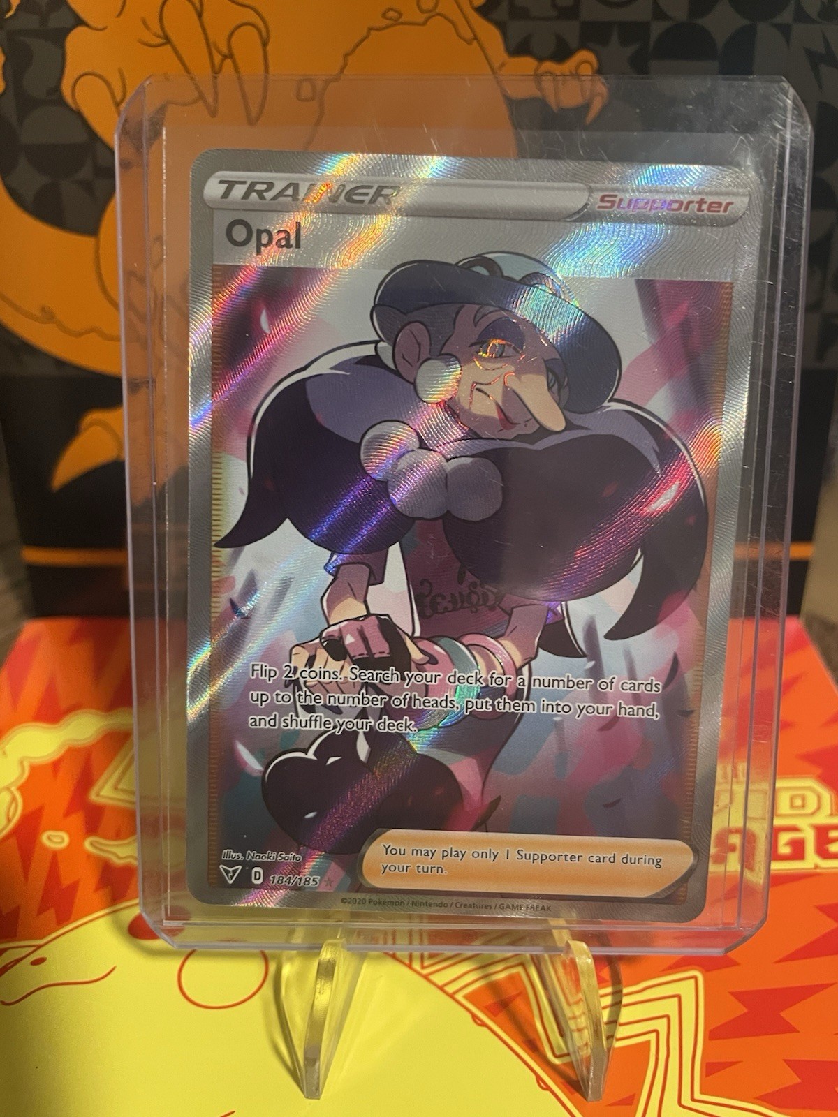 Pokemon Trainer Opal 184/185 Vivid Voltage Full Art NM/M
