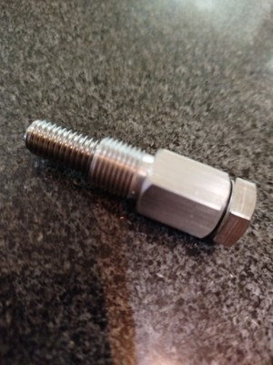 Kolbenstopper Aluminium V2A einstellbar M14x1.25 für Stihl Husqvarna Dolmar Solo