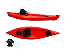 Kayak monoposto Privat 2.0 Big Mama Kayak canoa da 295 cm + 2 gavoni rosso
